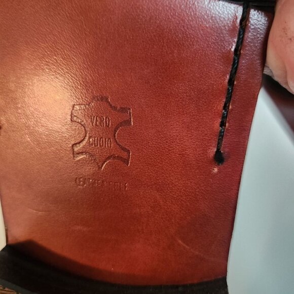 Allen Solly Brogues Wing Tip Brown Leather Made In Mexico Dress Shoes Size 12M - Picture 7 of 10